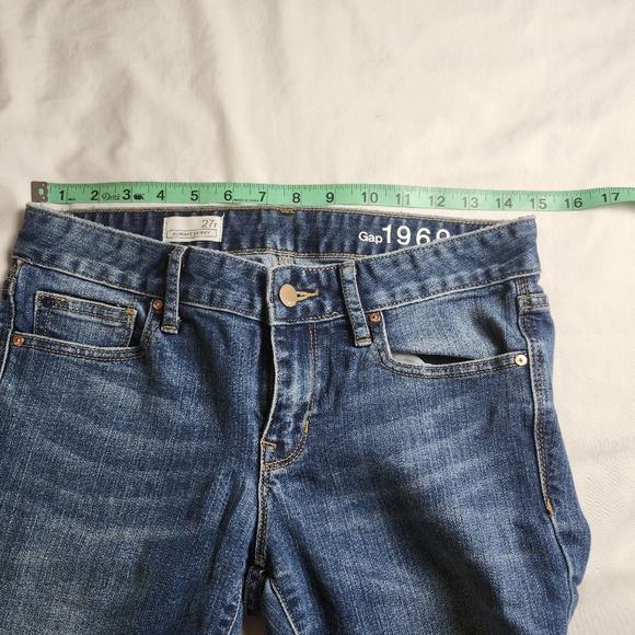GAP 1969 Classic Blue Straight Leg Jeans Size 27 R - Picture 6 of 8